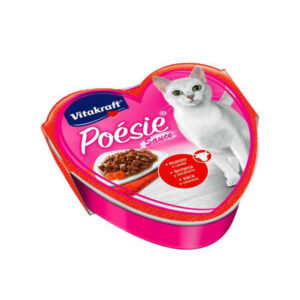 VITAKRAFT POÉSIE COMIDA HÚMEDA PARA GATOS EN SALSA CON TERNERA Y ZANAHORIA 85g (15uds./caja)