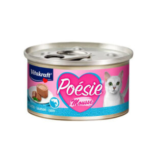 VITAKRAFT POÉSIE COMIDA HÚMEDA PARA GATOS EN MOUSSE CON SALMÓN 85g (12uds./caja)