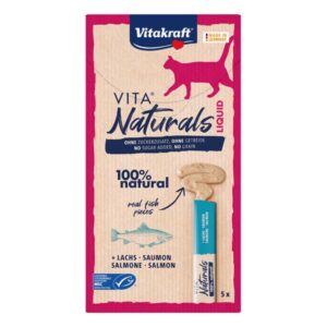 VITAKRAFT VITA NATURALS SNACK LIQUID SALMÓN 75g (11uds./caja)