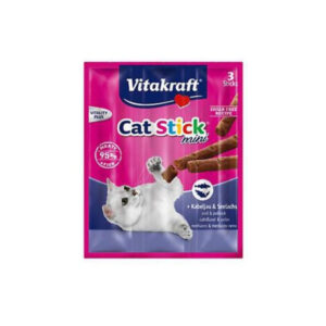 VITAKRAFT MINI STICK CON BACALAO Y ATÚN PARA GATOS 54g (20 uds./caja)
