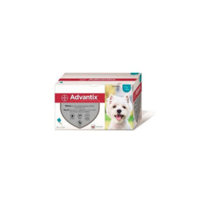 ADVANTIX PIPETAS RAZA PEQUEÑA 4-10Kg - Caja de 24 pipetas