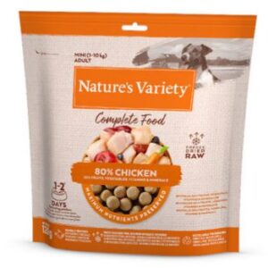 NATURE'S VARIETY DOG LIOFILIZADO COMPLETE FOOD MINI POLLO 120g (7 uds./caja)