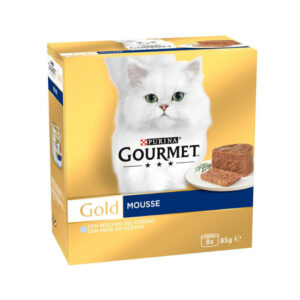 GOURMET GOLD PACK MOUSSE PESCADO OCÉANO 8x85g (12ud./caja)
