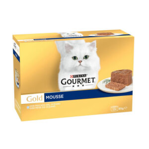 GOURMET GOLD PACK MOUSSE PESCADO OCÉANO 12x85g (8ud./caja)