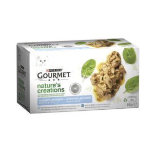 GOURMET NATURE'S CREATIONS PACK MINI FILETES DE PESCADO DEL OCÉANO 4x85g (12ud./caja)