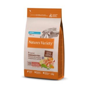 NATURE'S VARIETY DOG NO GRAIN MINI PUPPY SALMÓN NORUEGO 1.5Kg