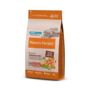 NATURE'S VARIETY DOG NO GRAIN MEDIUM/MAXI PUPPY SALMÓN NORUEGO 3Kg/10Kg