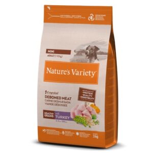 NATURE'S VARIETY DOG HEALTHY GRAINS MINI ADULT PAVO 1.5Kg/3Kg