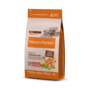 NATURE'S VARIETY DOG NO GRAIN MINI ADULT SALMÓN NORUEGO 600g/1.5Kg/3Kg/7Kg