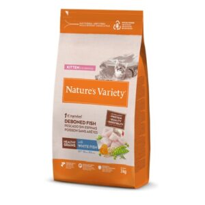 NATURE'S VARIETY CAT HEALTHY GRAINS KITTEN PESCADO BLANCO 1.25Kg/3Kg