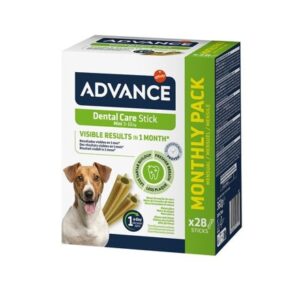 ADVANCE DOG DENTAL CARE STICK MINI MENSUAL 360g PVP8.50 (4 uds./caja)