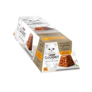 GOURMET REVELATIONS PACK GELATINA CON POLLO 4x57g (6ud./caja)
