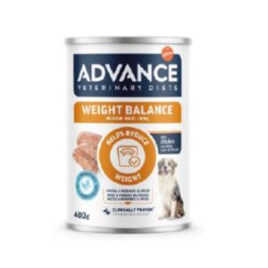 ADVANCE VETERINARY DIETS DOG WET WEIGHT BALANCE MEDIUM/MAXI 400g (6ud./caja)