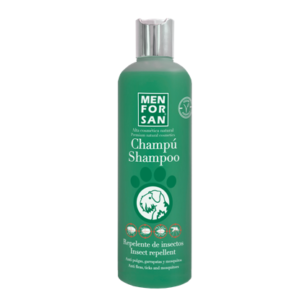 MENFORSAN CHAMPÚ REPELENTE DE INSECTOS CON GERANIOL PARA PERROS 300ml PVP4.95