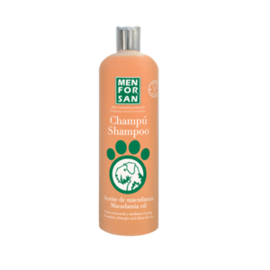 MENFORSAN CHAMPÚ CON ACEITE DE MACADAMIA PARA PERROS 1L