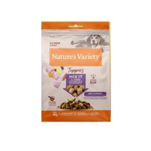 NATURE'S VARIETY DOG LIOFILIZADO TOPPERS PAVO 40g (7uds./caja)