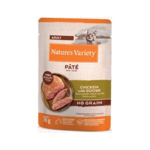 NATURE’S VARIETY CAT NO GRAIN PATÉ POLLO CON GANSO 70g (12 uds./caja)