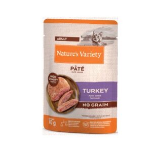 NATURE'S VARIETY CAT NO GRAIN PATÉ PAVO 70g (12 uds./caja)
