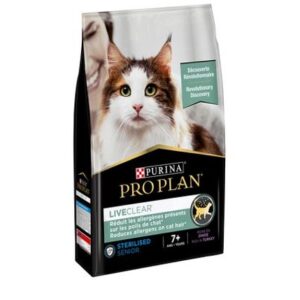 PRO PLAN CAT LIVECLEAR ADULT STERILIZED SENIOR (+7AÑOS) 1.4Kg