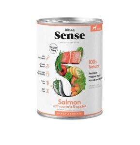 DIBAQ SENSE COMIDA HÚMEDA NO GRAIN DE SALMÓN PARA PERROS ADULTOS 380g - (12uds./caja)
