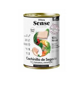 DIBAQ SENSE COMIDA HÚMEDA NO GRAIN DE COCHINILLO DE SEGOVIA PARA PERROS ADULTOS 380g - (12uds./caja)