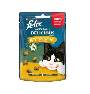 FELIX SNACK NATURALLY DELICIOUS POLLO Y CATNIP 50g (8ud./caja)