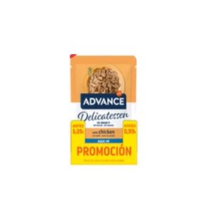 ADVANCE CAT WET ADULT DELICATESSEN POLLO 85g PVP0.99 (24ud./caja)