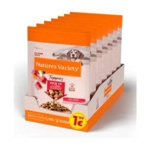 NATURE'S VARIETY DOG LIOFILIZADO TOPPERS BUEY 40g PVP 1.99 (7uds./caja)