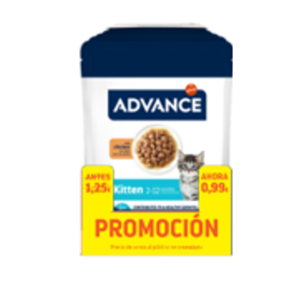 ADVANCE CAT WET KITTEN POLLO 85g (12ud./caja) PVP0.99